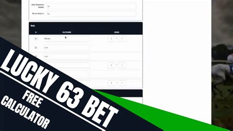 how to do a lucky 63 on bet365